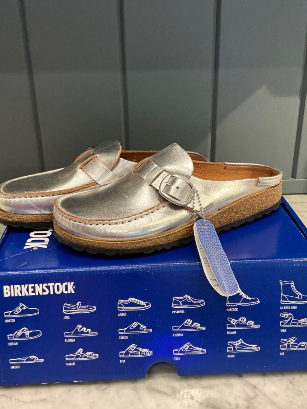 Birkenstock Buckley - Silver - 38 / 7 to 7.5 - Picture 4 of 5